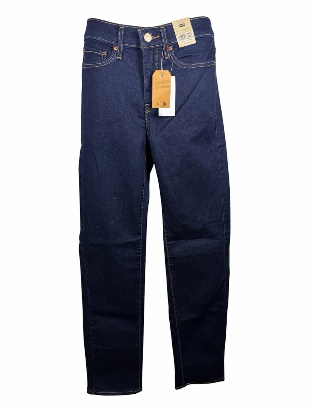 Levi’s 314 Shaping Straight Leg Jeans Dark Wash Women’s Size 28x32 Tummy Control - Picture 1 of 15